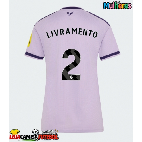 Camisa de Futebol Newcastle United Tino Livramento #2 Equipamento Alternativo Mulheres 2026-27 Manga Curta
